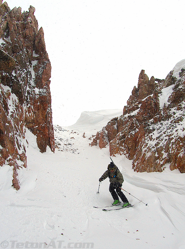 reed finlay in sneaker couloir