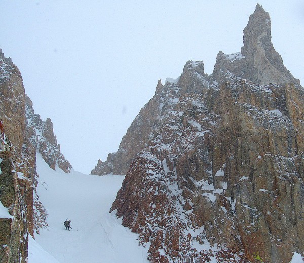 reed finlay skiing sneaker couloir