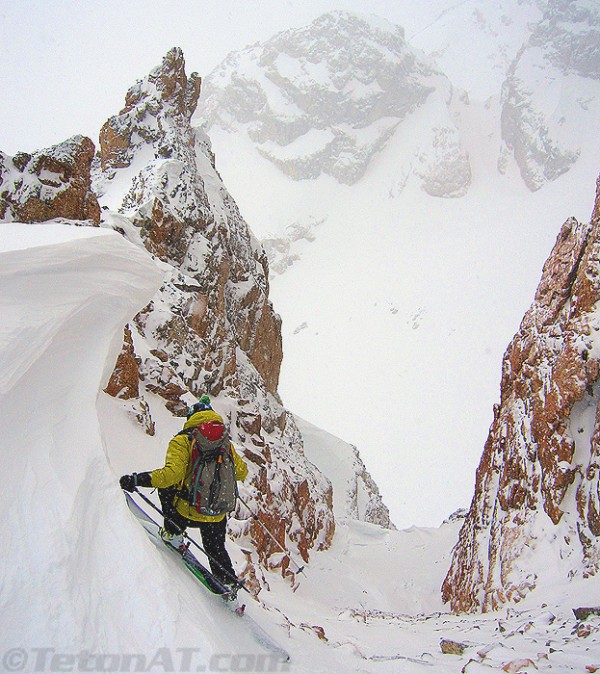 steve romeo skis sneaker couloir