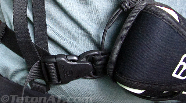 thread transciever waist strap through suspenders