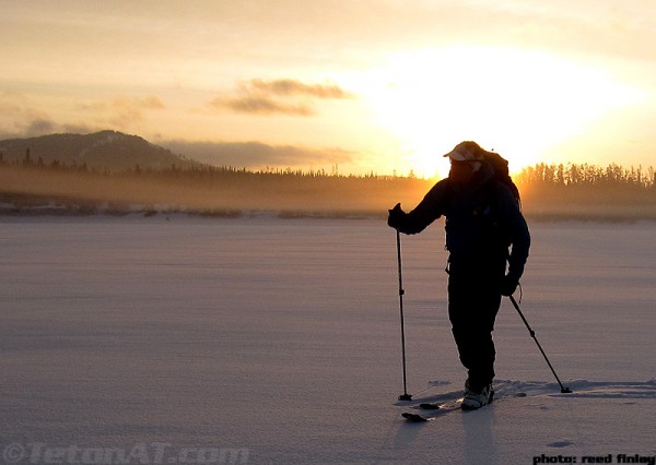 steve romeo in front the morning sun on jackson lake