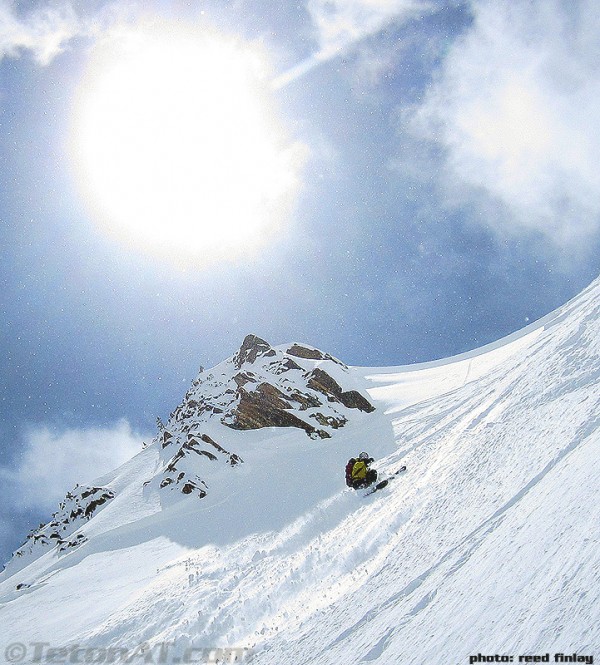steve romeo skis the couloir