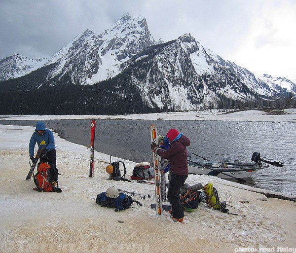 ominous views of mount moran at landing