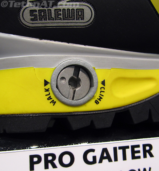 salewa pro gaiter ski walk mode