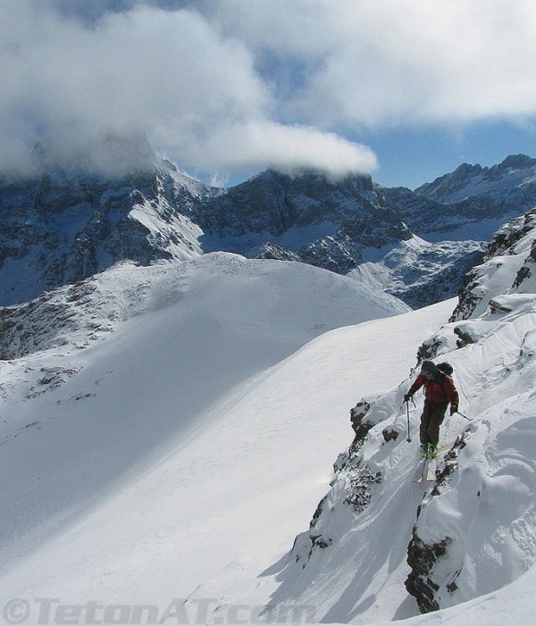 john walker skis off of table mountain