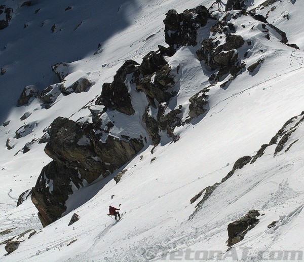 glen poulsen skiing pube chute